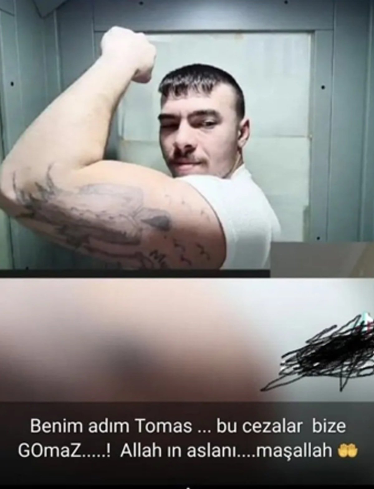 Motokurye Samet’ın katilinden cezaevinden tepki çeken fotoğraf