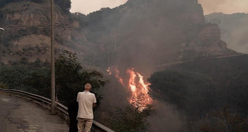 O adada 20 ayrı noktada yangın