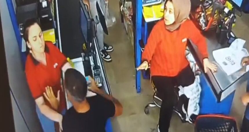 Saldırıya uğrayan kasiyeri böyle kurtardı