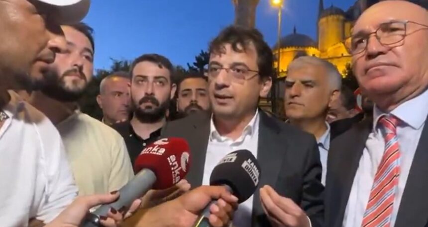 Saraçhane’de gergin anlar! Polisten CHP’li vekile müdahale