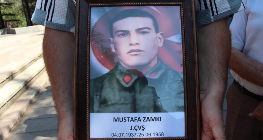 Şehidin mezarı 67 yıl sonra memleketine getirildi
