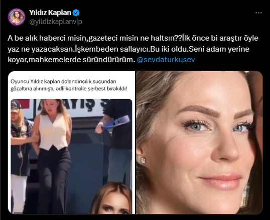 Sevda Türküsev ünlü oyuncuyu hedef alınca ortalık karıştı: 'Alık, işkembeden sallayıcı!'
