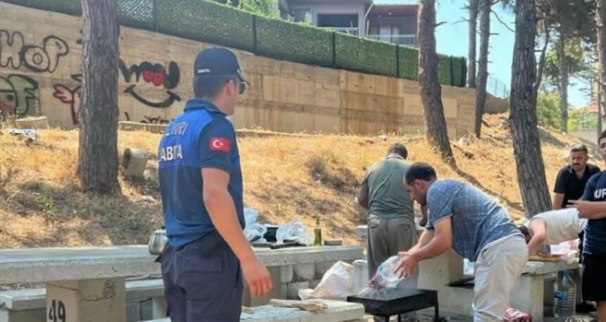 Silivri Belediyesi’nden izinsiz çadır ve mangal kullanımına müdahale