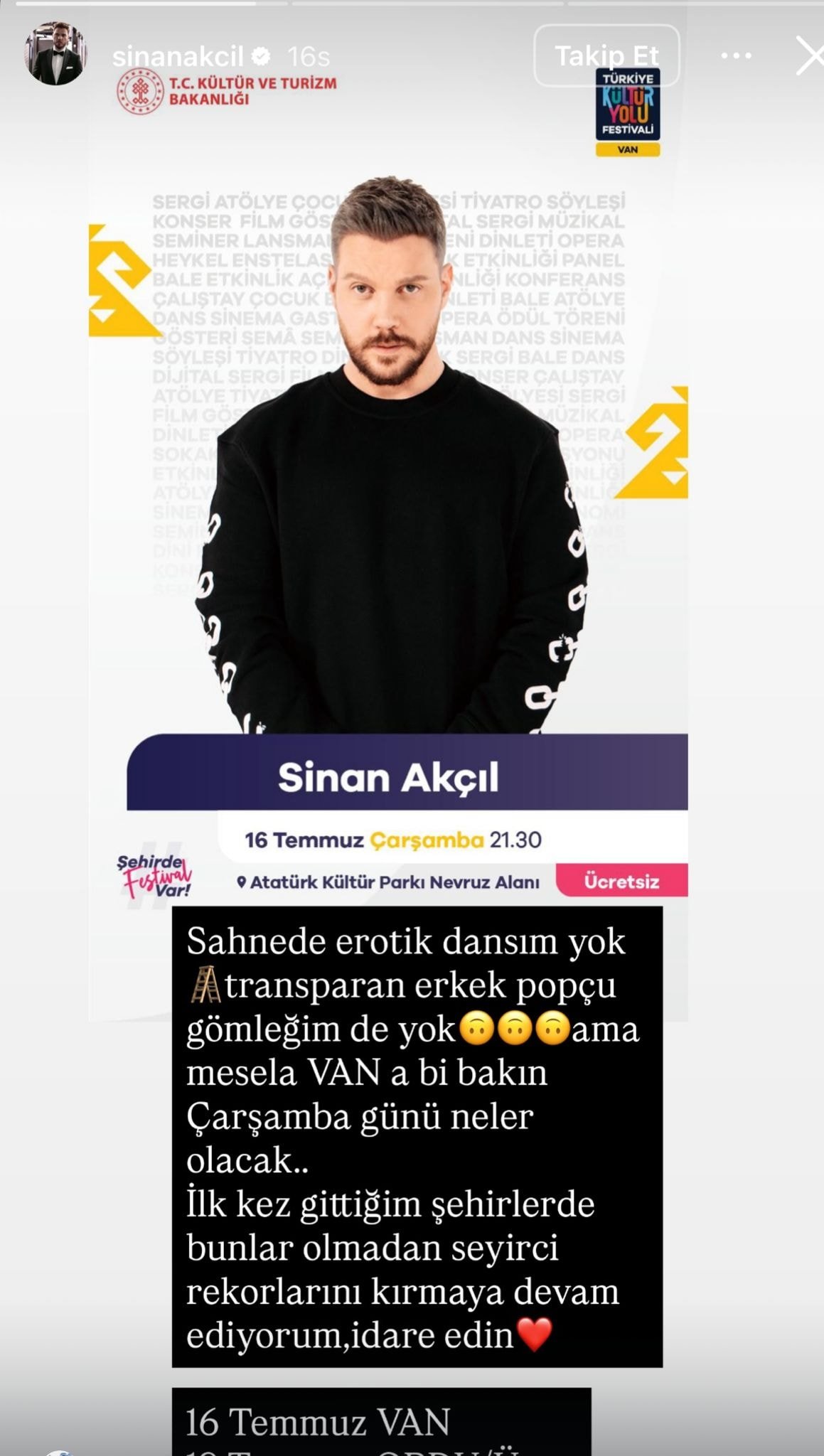 Sinan Akçıl'dan eski sevgilisi Hadise'ye ilginç gönderme
