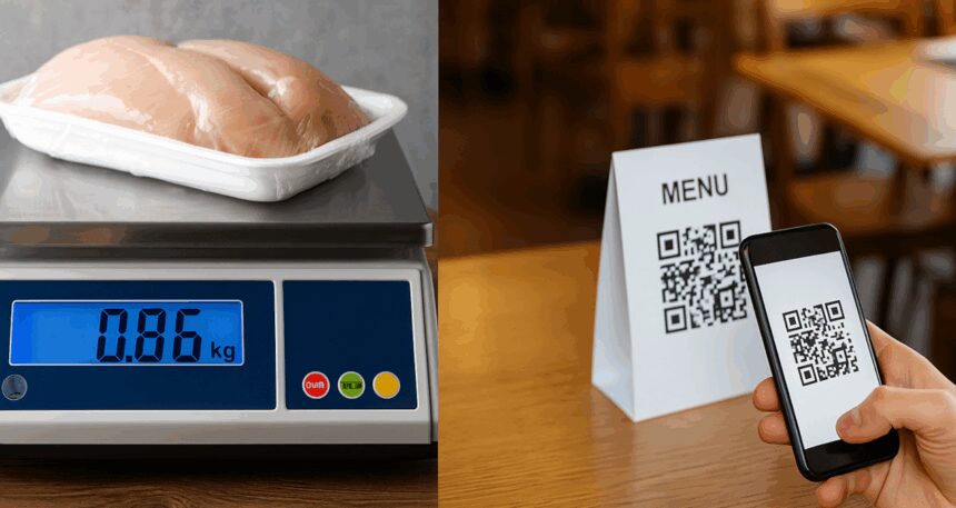 Tartıda net ürün, menüde QR kod dönemi!