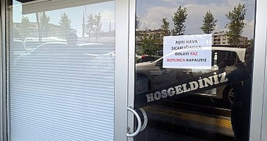 Türkiye kavurucu sıcaklarla mücadele ediyor: Esnaf, sıcaktan dükkan kapattı!