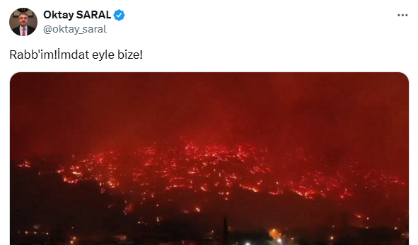 Türkiye yanarken Saray'dan dua geldi: 'Rabb'im! İmdat eyle bize!'