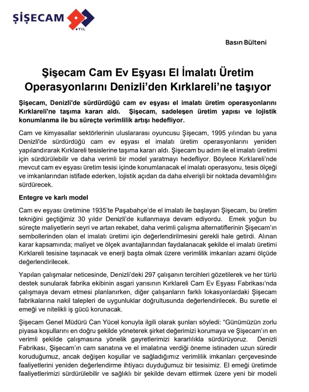 Türkiye'nin dev fabrikası şehir değiştiriyor
