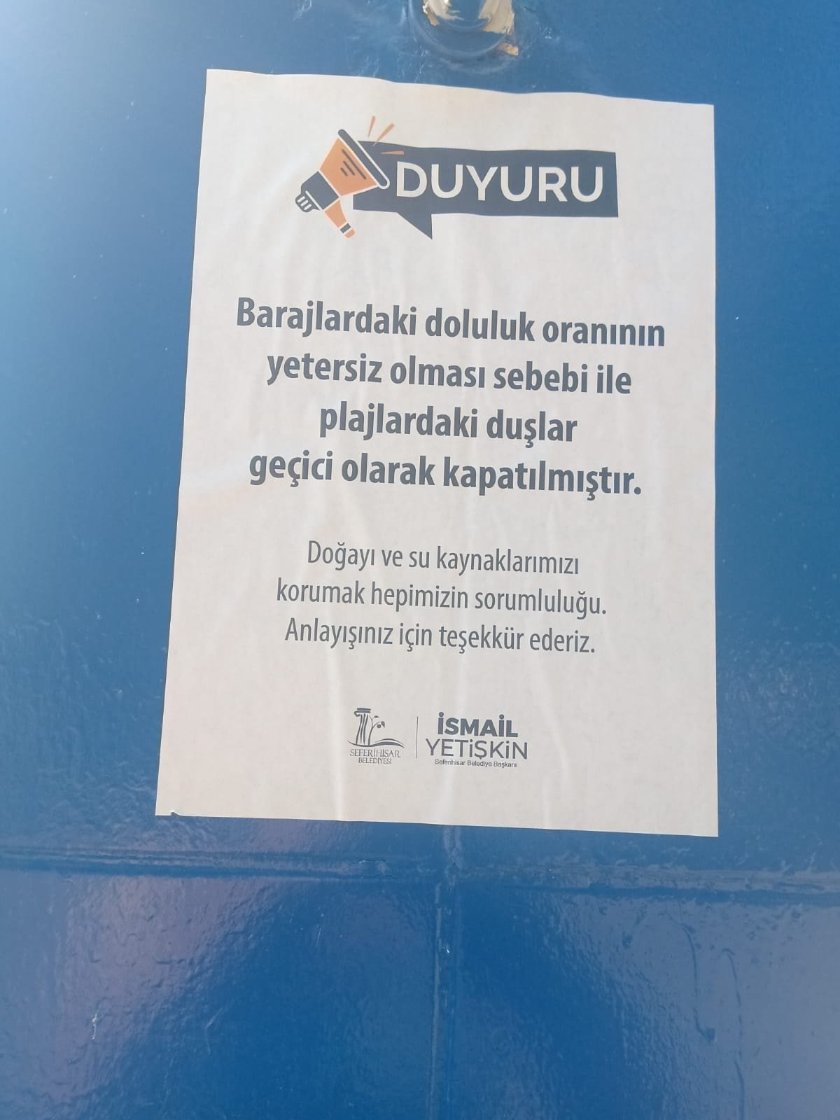 Ünlü tatil bölgesinde barajlar tehlikede: Plajlardaki duşları bile kapattılar