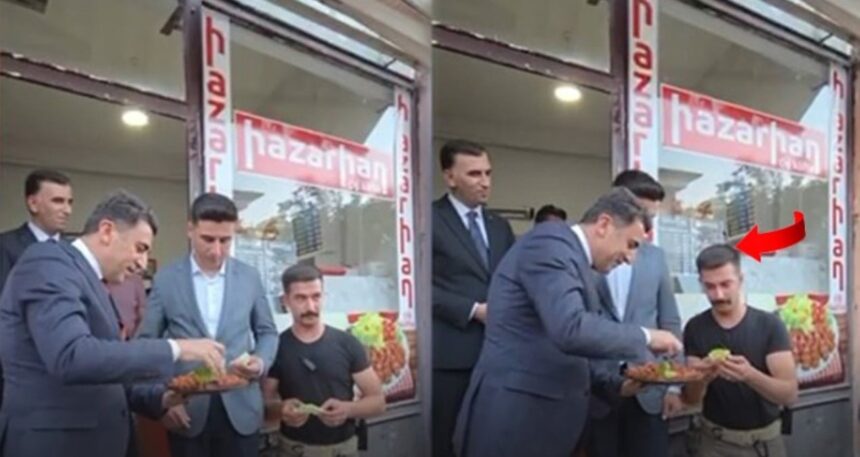 Vali çiğköfte yerine boş marul ikram etti