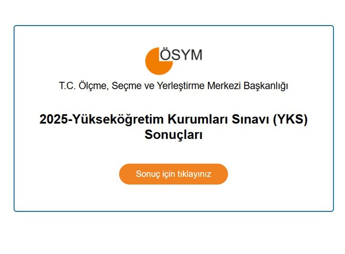 YKS sonuçları açıklandı