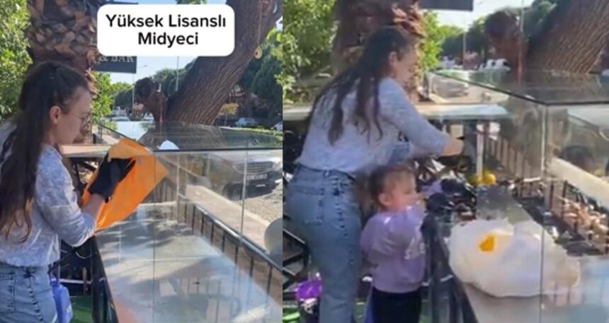 Yüksek lisanslı anne midyeci oldu! O anlar sosyal medyada bol etkileşim aldı