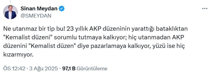 Akademisyenden skandal paylaşım: Kemalist sistem tam bir foseptik çukuru