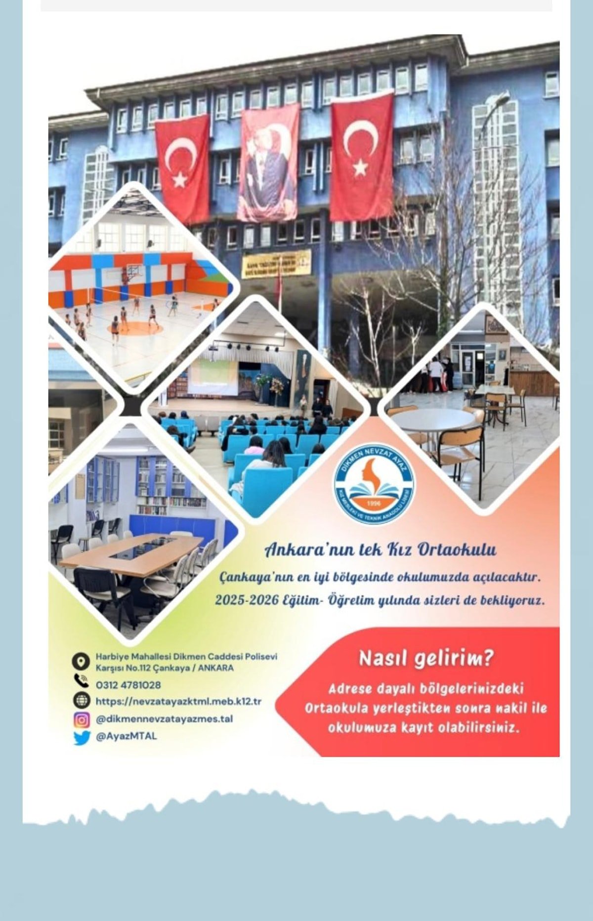 Ankara'da kızlara özel ortaokul açtılar