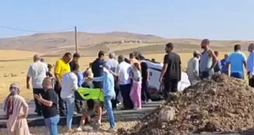 Araç takla attı: 2’si çocuk 6 yaralı