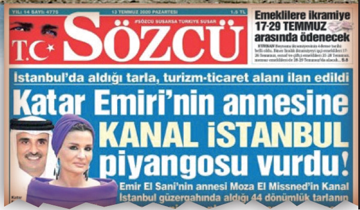 Beton Kanal’da rant sırası Şeyha Moza’nın arazisine geldi