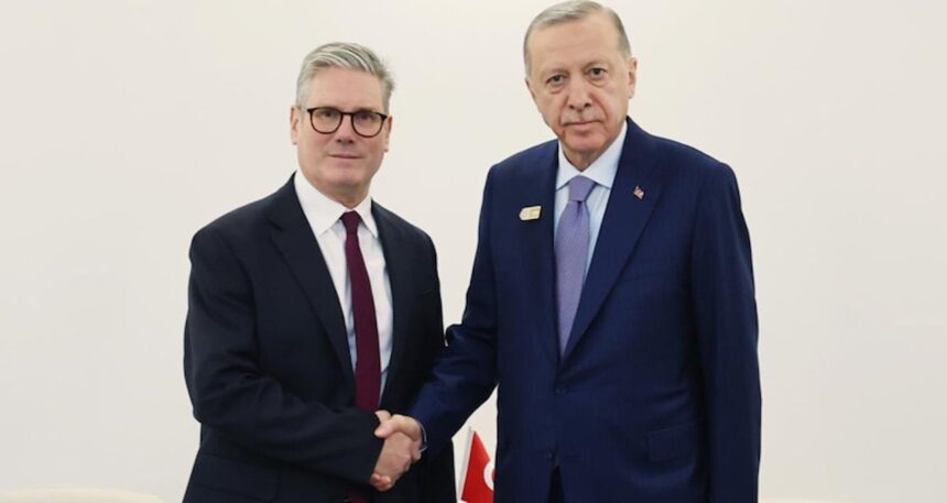 Cumhurbaşkanı Erdoğan, Starmer ile görüştü