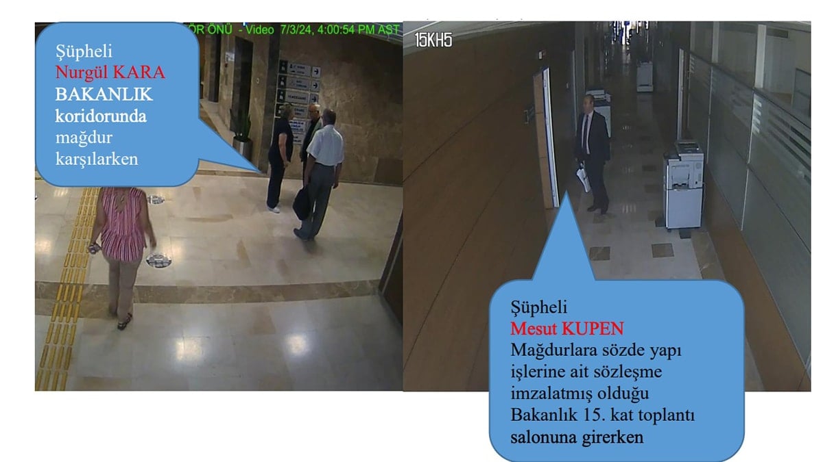 Dolandırıcılar bakanlıkta böyle cirit atmış