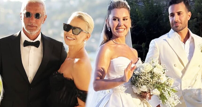 Eda Erol ve pilot sevgilisi Ekrem Karaçayır görkemli bir düğünle evlendi