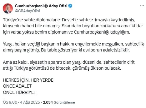 Ekrem İmamoğlu'ndan sahte diploma açıklaması