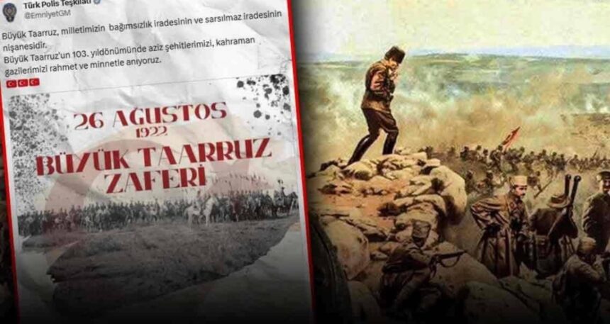 Emniyet’in ‘Atatürksüz 30 Ağustos’ paylaşımının faturası belli oldu