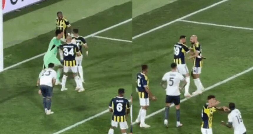 Fenerbahçeli 2 yıldız sahada kavga etti