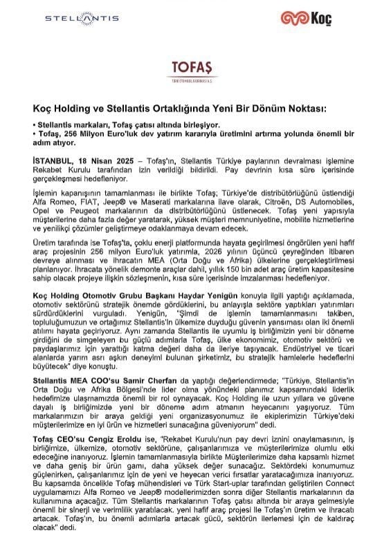 Fiat Doblo doğduğu topraklara geri dönüyor: Türkiye'deki üretimine yeniden başlıyor