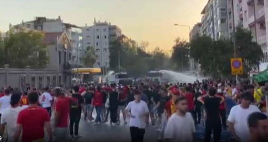 Göztepe-Fenerbahçe maçı öncesi olaylar çıktı