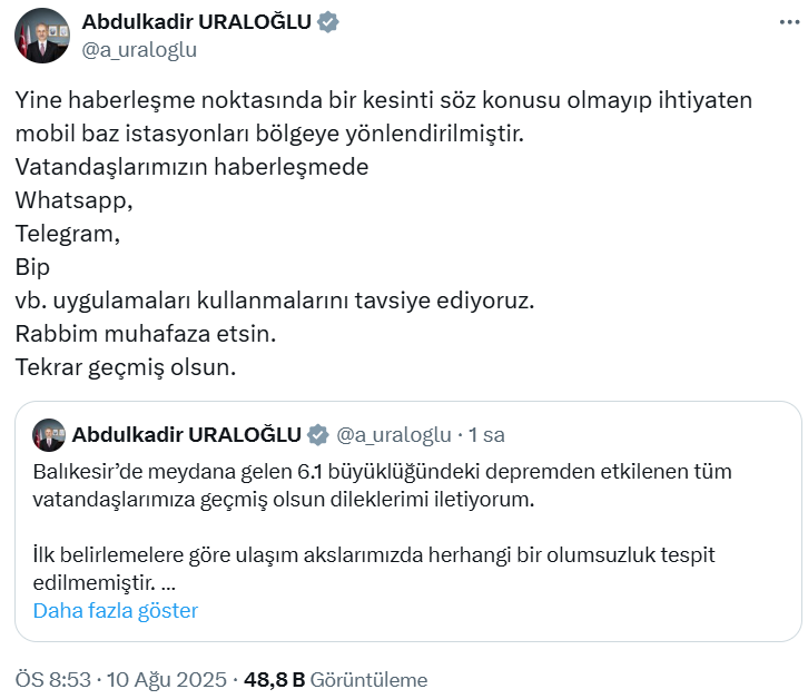 GSM operatörleri Balıkesir depreminde de sınıfta kaldı