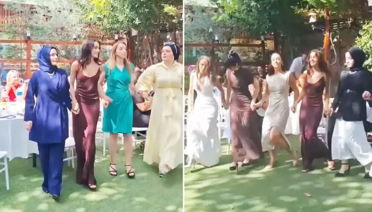 Hafsanur Sancaktutan, ablasının nişanına sevgilisi Kubilay Aka ile katıldı