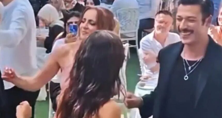 Hafsanur Sancaktutan, ablasının nişanına sevgilisi Kubilay Aka ile katıldı