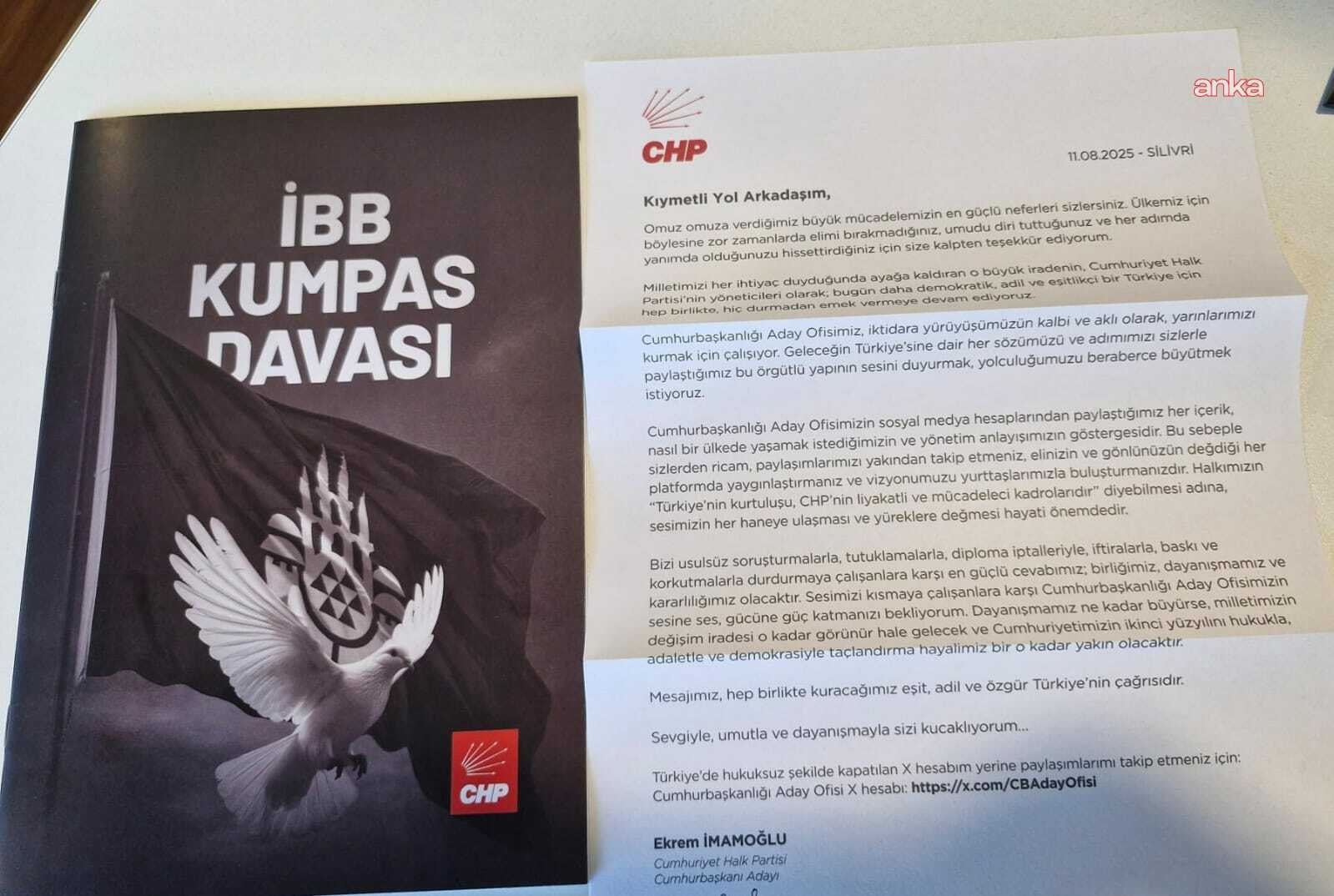 İmamoğlu'ndan CHP'li milletvekillerine mektup