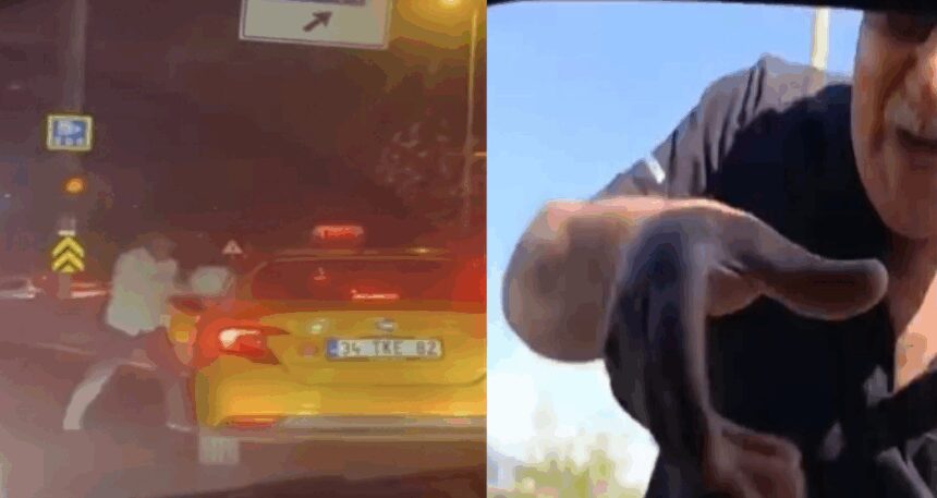 İstanbul trafiğindeki magandalar kamerada