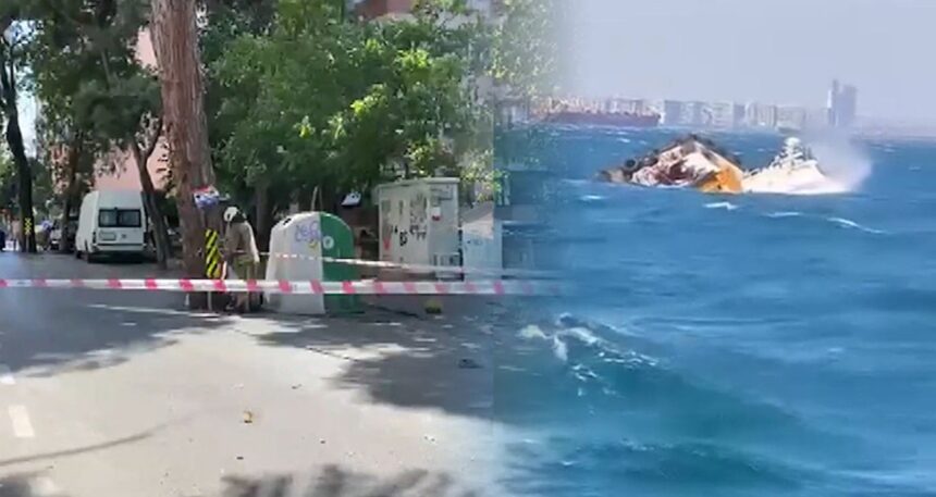 İstanbul’u fırtına vurdu; ağaçlar devrildi, denizde can pazarı yaşandı