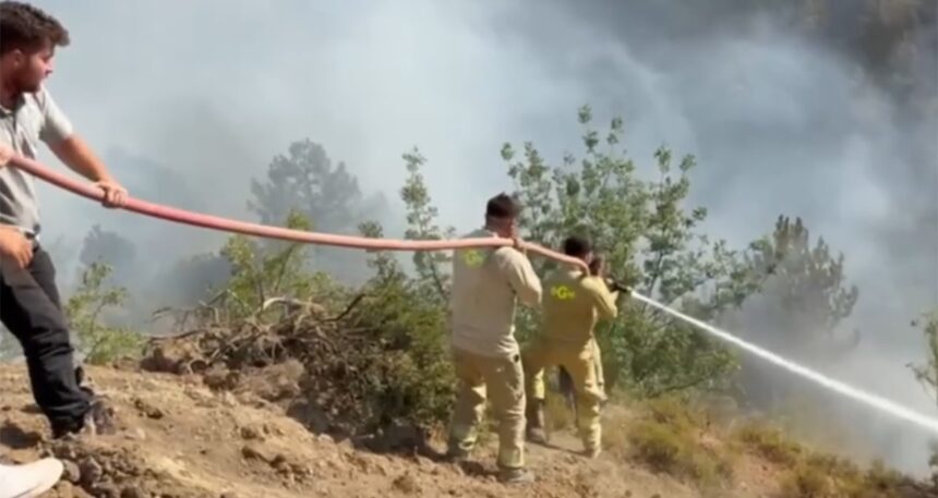 Karabük’te alevler yeniden yükseldi