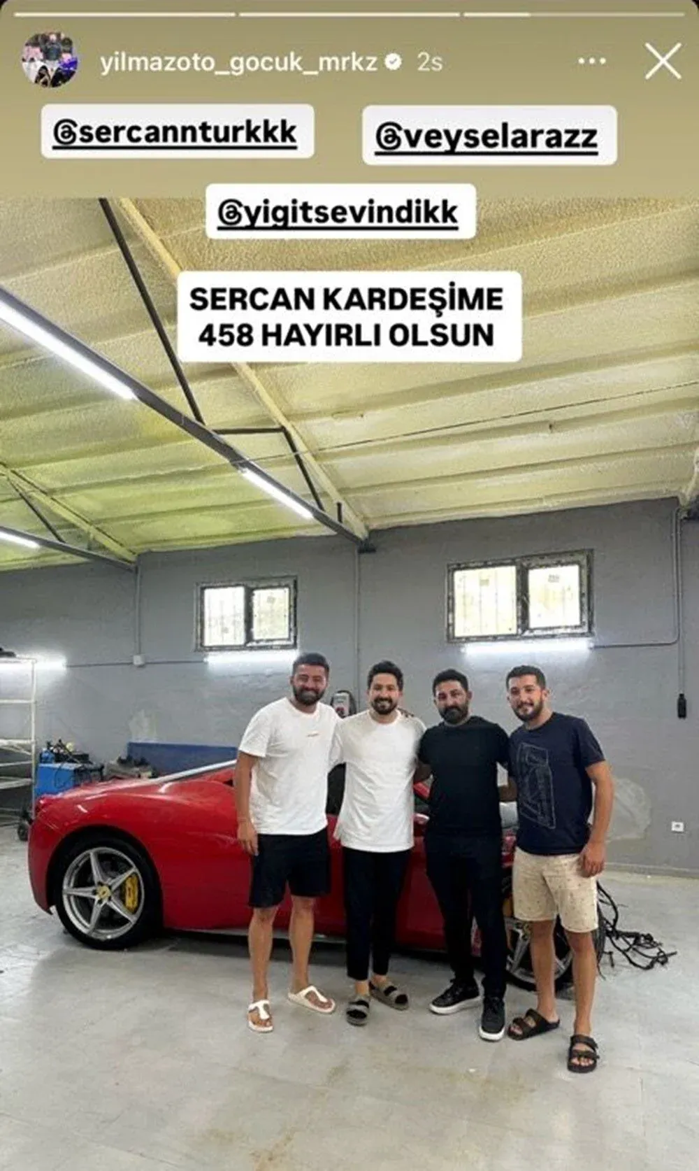 Kazada pert olan Ferrari'yi futbolcu satın aldı