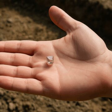 Kazma kürekle geldi, milyonluk elmasla ayrıldı