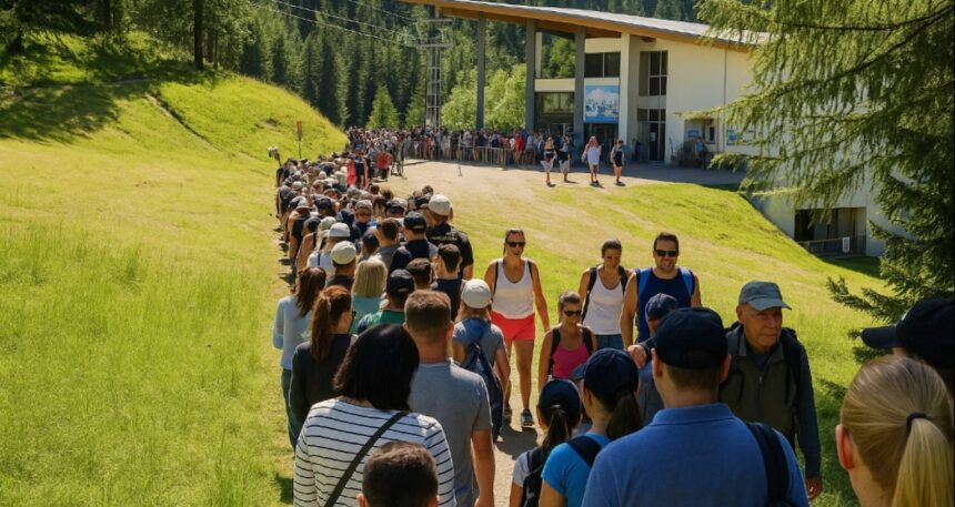 Köyde aşırı turizm krizi: Patikaya turnike geldi