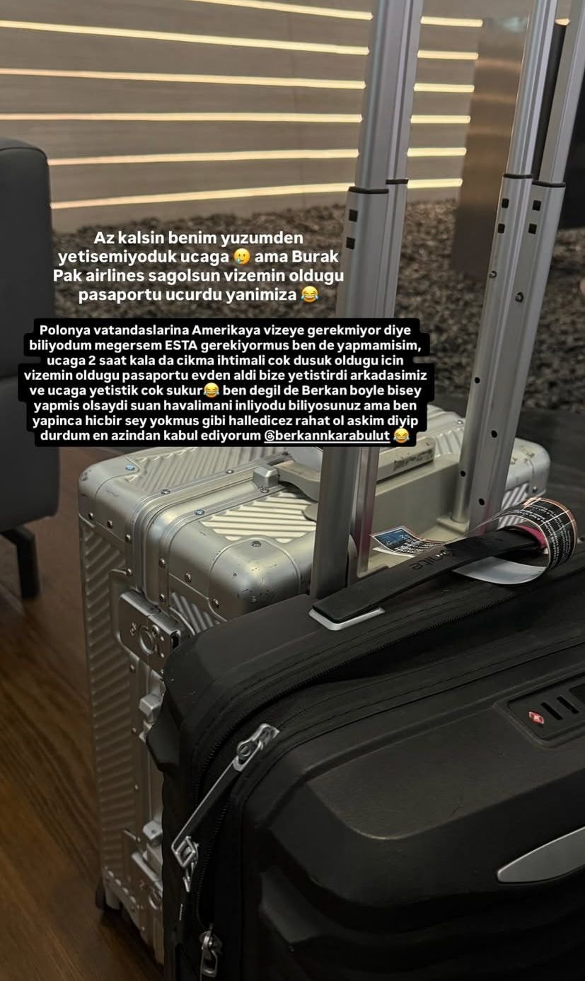 Lale Onuk ve Berkan Karabulut çifti balayı için Amerika'ya uçtu