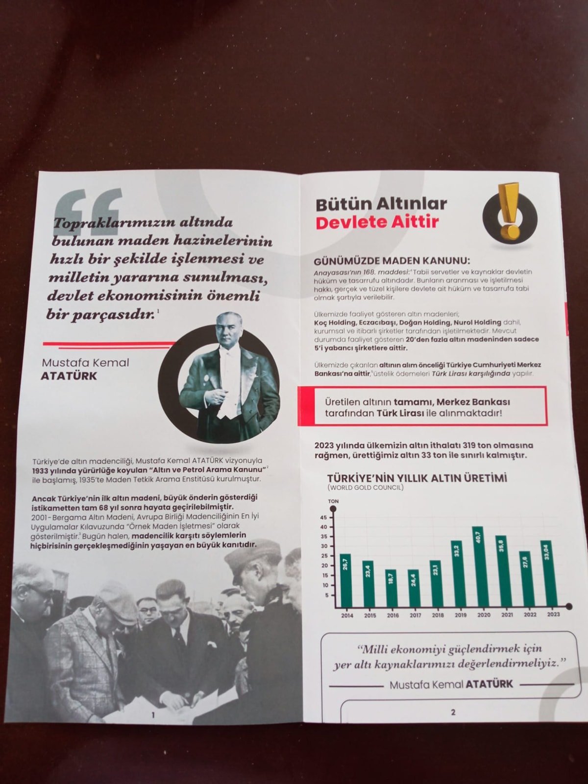 Maden talanına Atatürk kalkanı