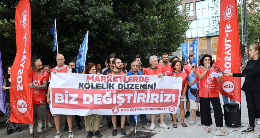 Market çalışanları, sendikanın yolunu tuttu