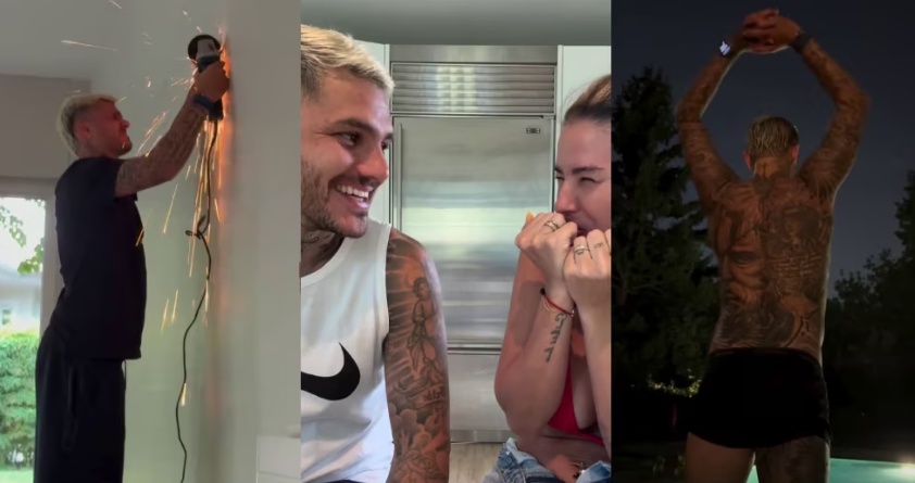 Mauro Icardi ev işlerine el attı!