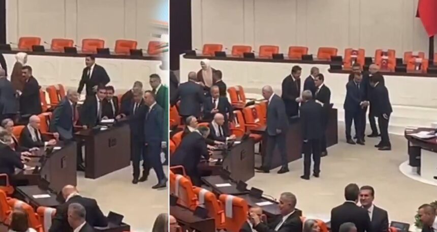 Meclis’te gergin anlar! Bahçeli ile Dervişoğlu birbirleriyle tokalaşmadı
