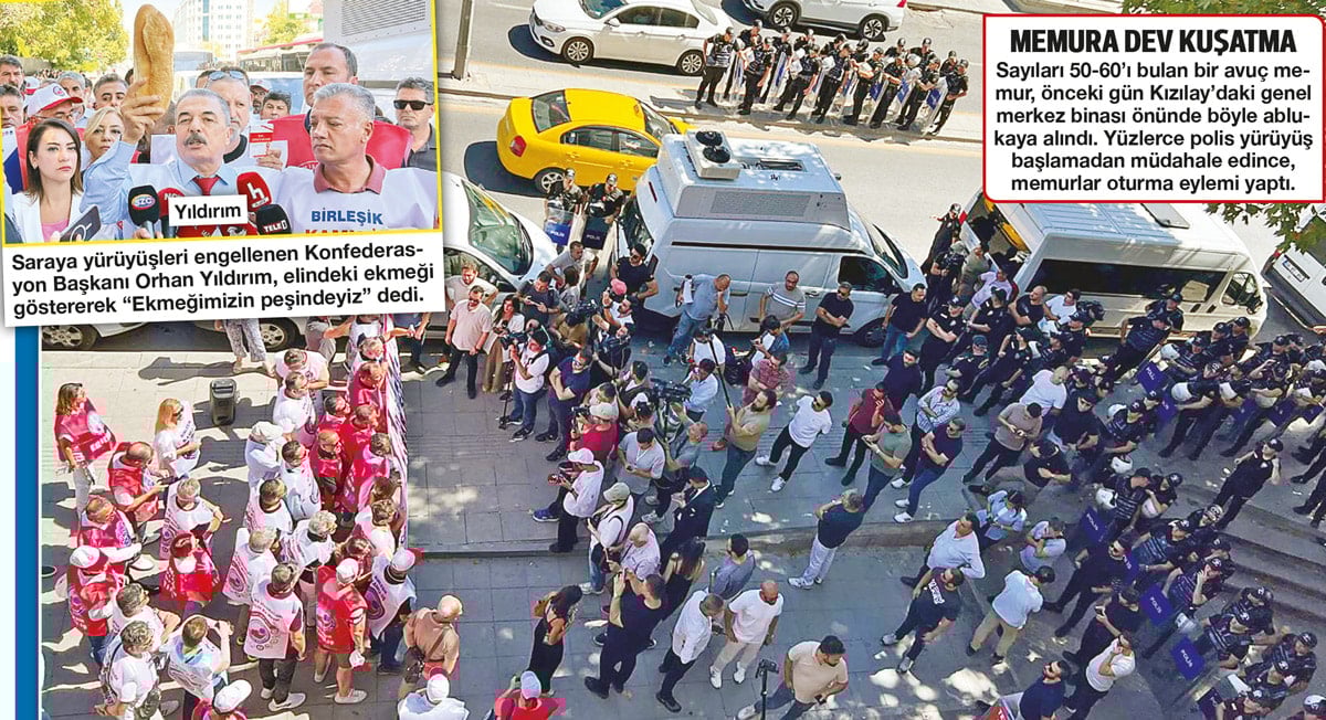 Memur maaşının yüzde 72’sI çalındı