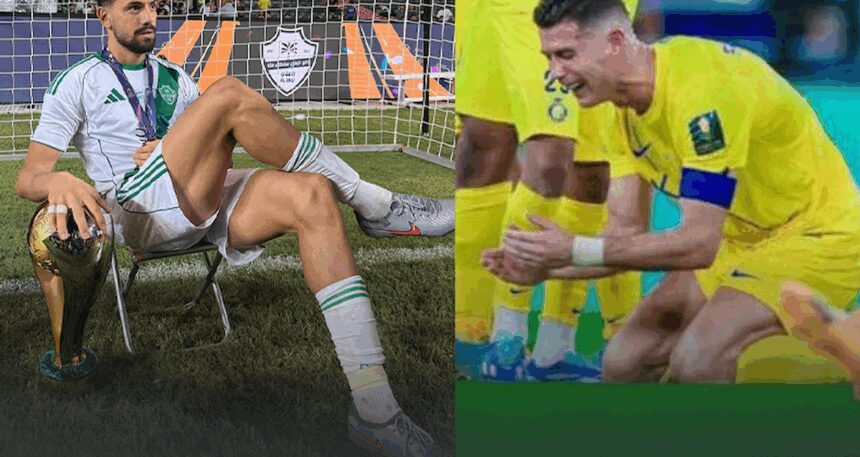 Merih Demiral kupayı kaldırdı, Ronaldo maç sonu perişan oldu