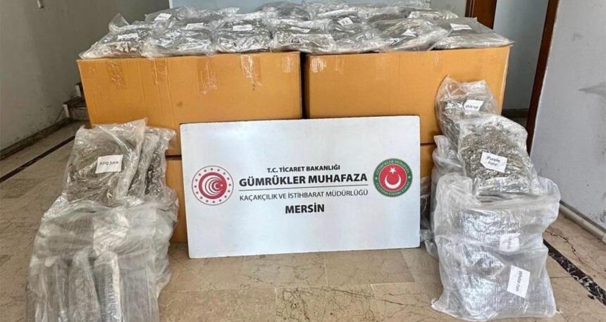 Mersin Limanı’nda ele geçirildi: Tam 587 kilo