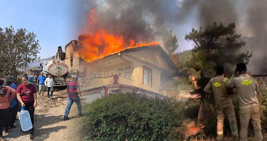 Mersin ve Hatay yanıyor! Alevler yerleşim yerlerine yaklaştı, binin üzerinde kişi tahliye edildi