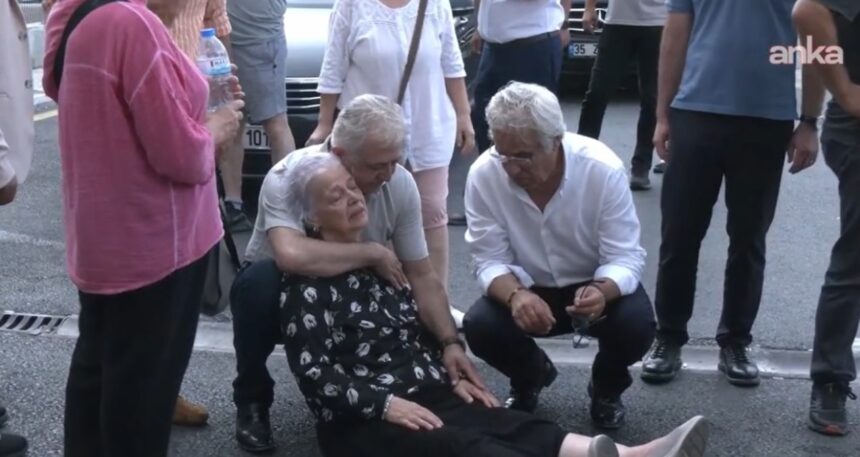 Murat Çalık’ın annesi Gülümser Çalık oğlunun cezaevine sevki sırasında fenalaştı