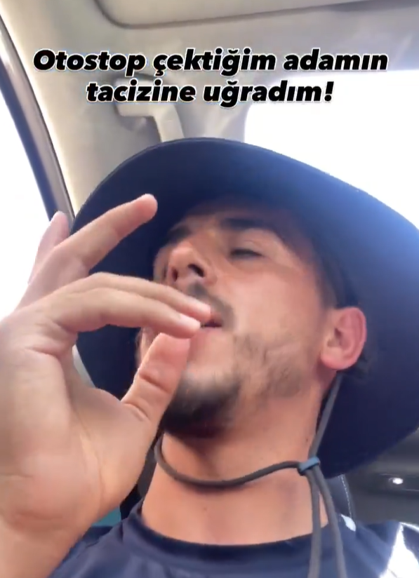 Otostop çeken gezgin tacize uğradığı anları paylaştı!