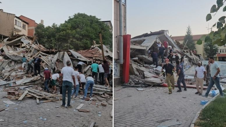 Panik anları! Balıkesir'deki deprem anı kamerada